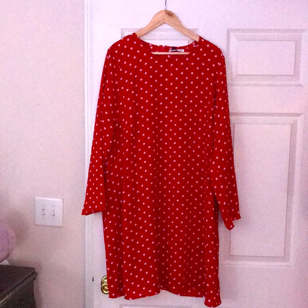Red Polka Dot Mini Dress